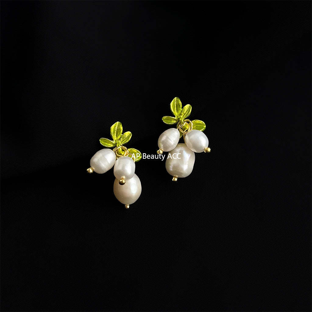 C관 - 담수 진주 골드 도금 나선형 이어커프 귀걸이 [EJ0203P] 25.02-3