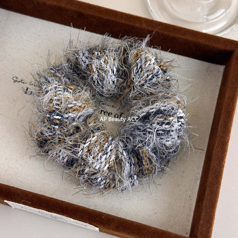 E관 - 컬러 니트 뜨개실 곱창 헤어밴드 [24417] 25.11-1