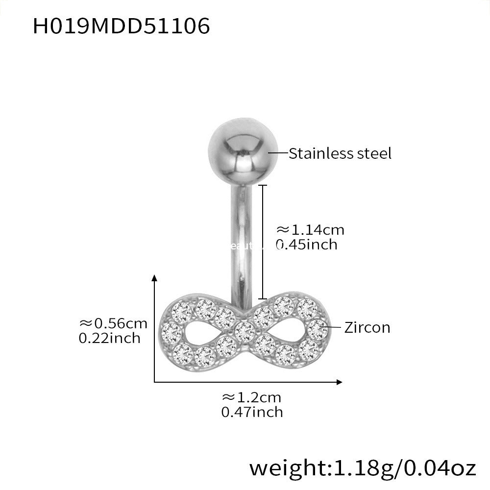 D관 - 스테인리스 스틸 풀 큐빅 18K 도금 피어싱 귀걸이 [H009] 25.11-2