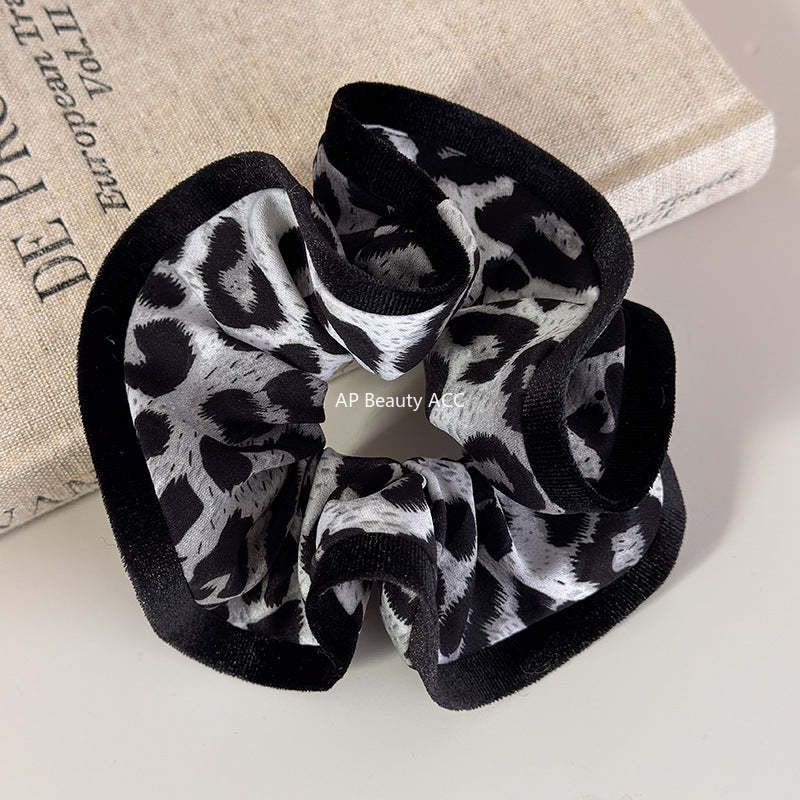 E관 - 호피 패턴 오버로크 곱창 헤어밴드 [27700] 25.11-4