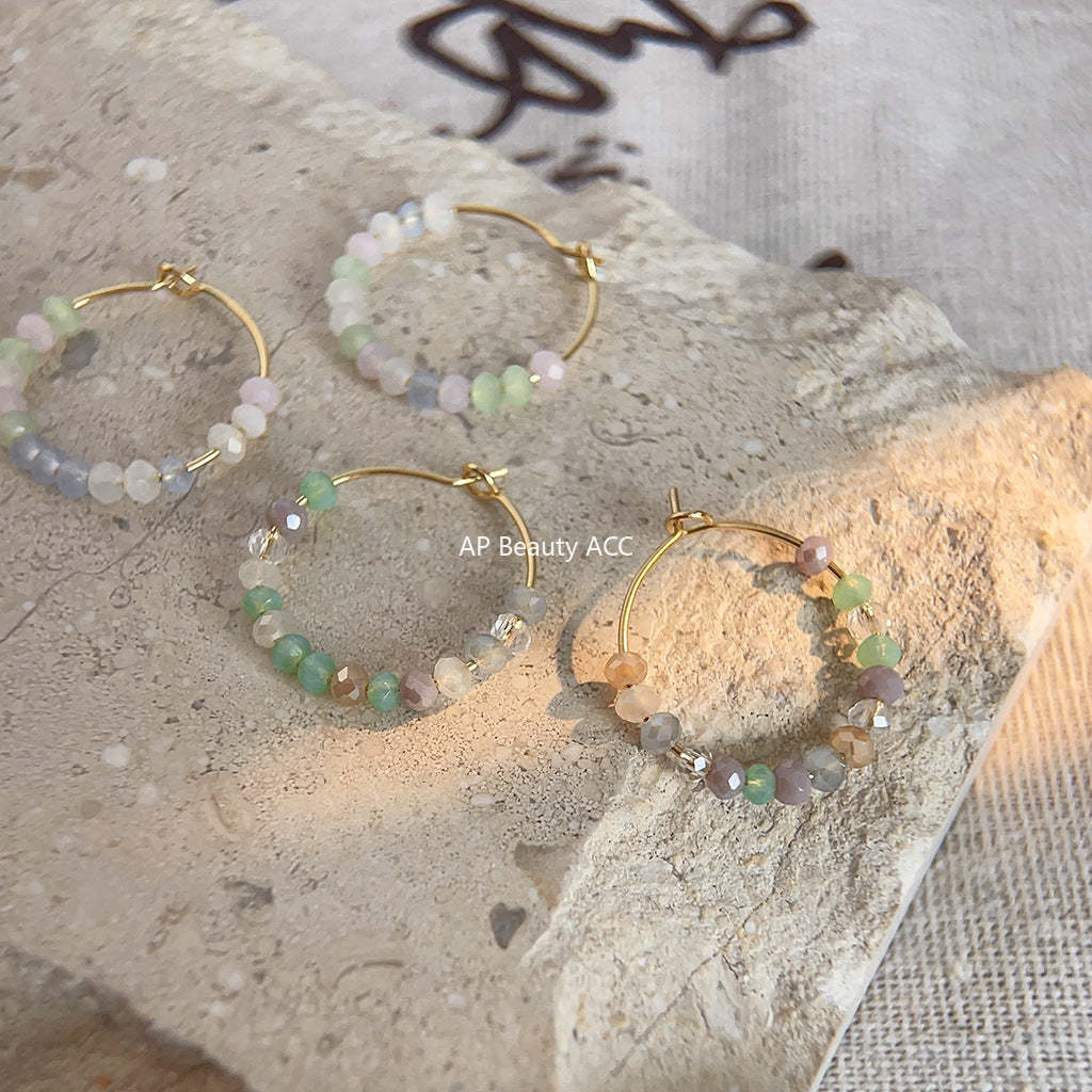 C관 - 여름 새 디자인 새롭고 귀여운 14K 도금 은침 귀걸이 [3858-3859] 24.05-3