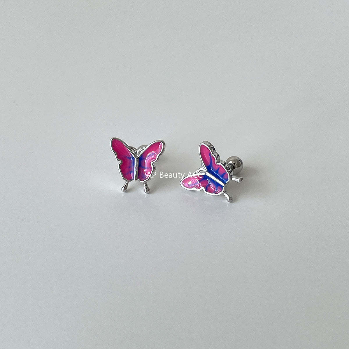 A관 - 925 은침 나비 디자인 피어싱 귀걸이 [EH-4126] 25.10-5