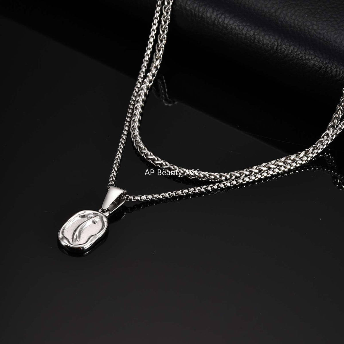 G관 - 스테인리스 스틸 검 펜던트 체인 목걸이 [PN-2254] 25.10-5