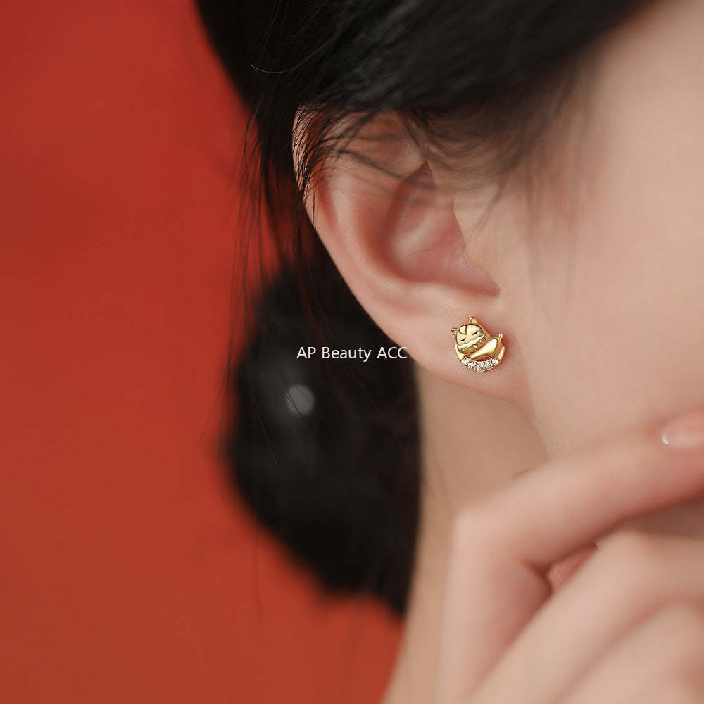 B관 - 925 실버 달 말 디자인 목걸이 팔찌 귀걸이 [YC3353N_1 YC7046E_1 YC4915SL_1] 25.12-1