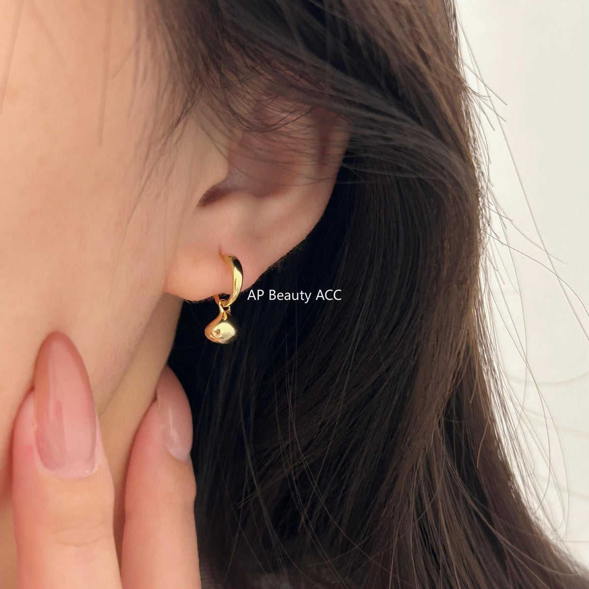 F관 - 925 실버 비정형 실버볼 C형 귀걸이 [C945] 25.11-2