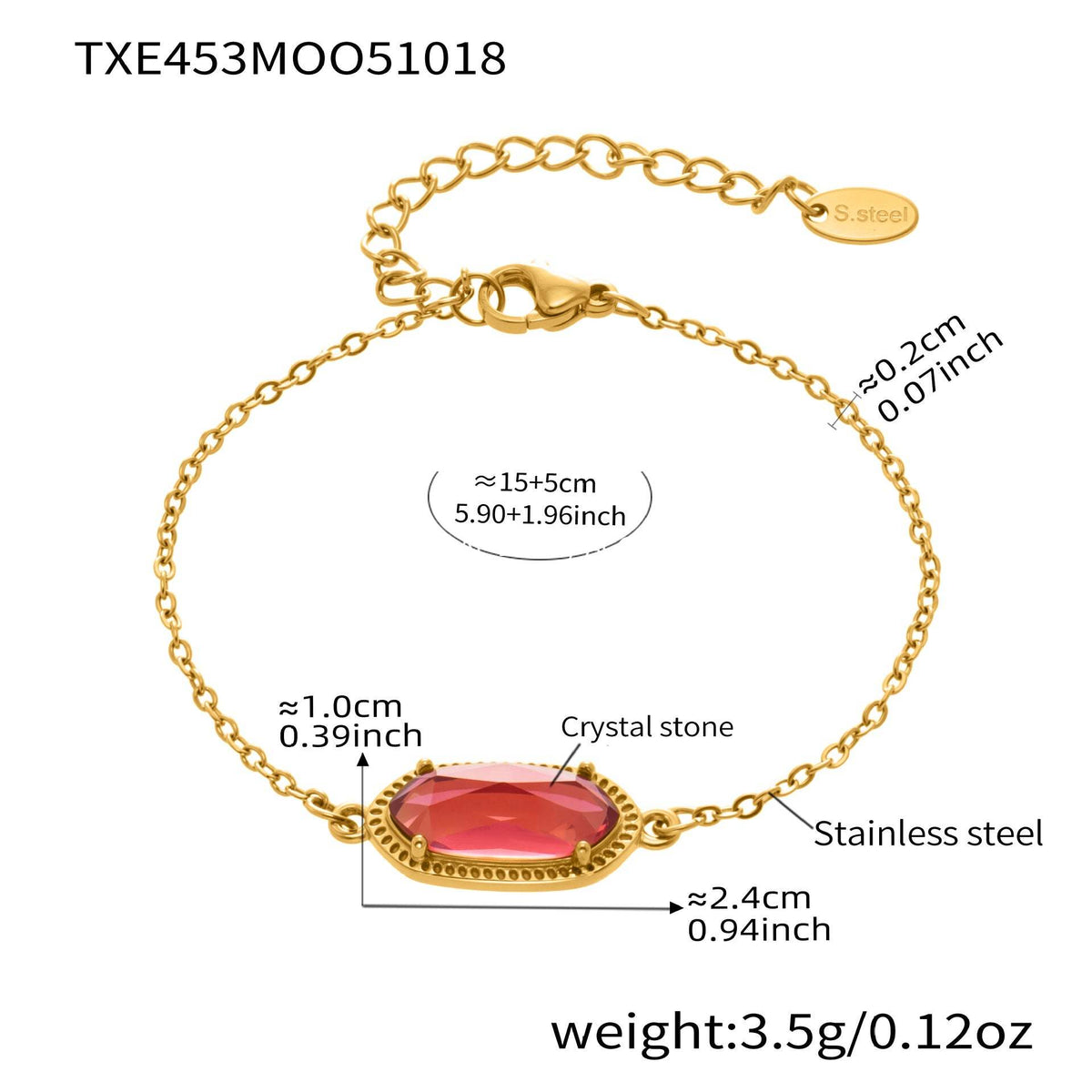 D관 - 스테인리스 스틸 크리스탈 큐브 플라워 큐빅 펜던트 목걸이 팔찌 [TXP453] 25.10-4