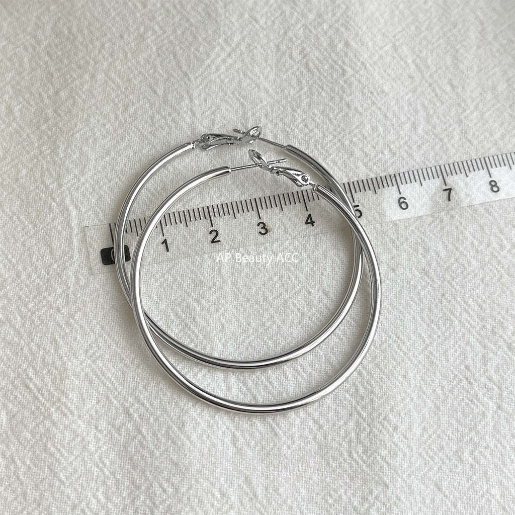 C관 - 와이드 원형 디자인 925 은침 링 귀걸이 [7120-7131] 25.11-3