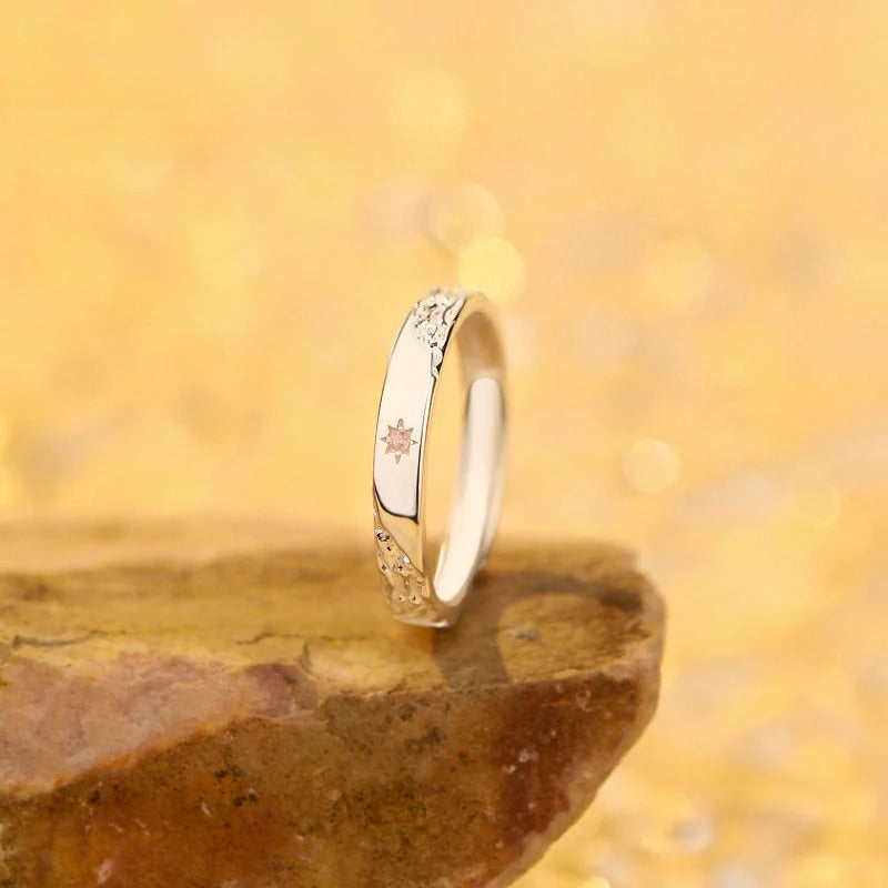 B관 - 999 실버 별 디자인 커플 반지 [YC4009R_1] 25.10-3