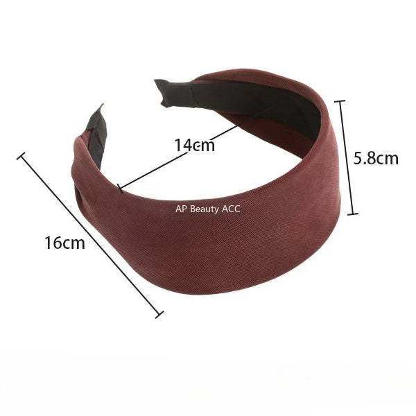 E관 - 톤다운 단색 와이드 볼륨 머리띠 [27593] 25.10-4