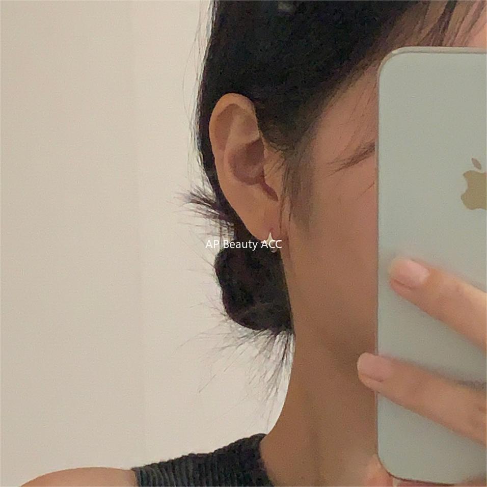 F관 - 925 실버 별 디자인 링 귀걸이 [C1245] 25.10-2