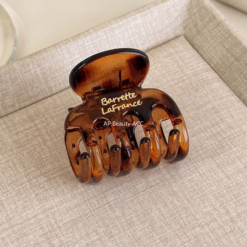 E관 - 골드 레터링 투명 사각형 집게핀 [27491] 25.09-4