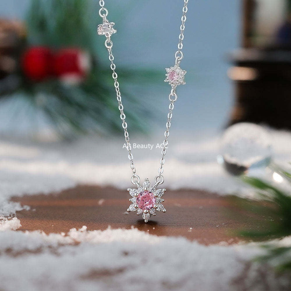 B관 - 999 실버 눈꽃 큐빅 목걸이 반지 팔찌 [YC0938N_1 YC3199R_1 YC4059SL_1] 25.12-3