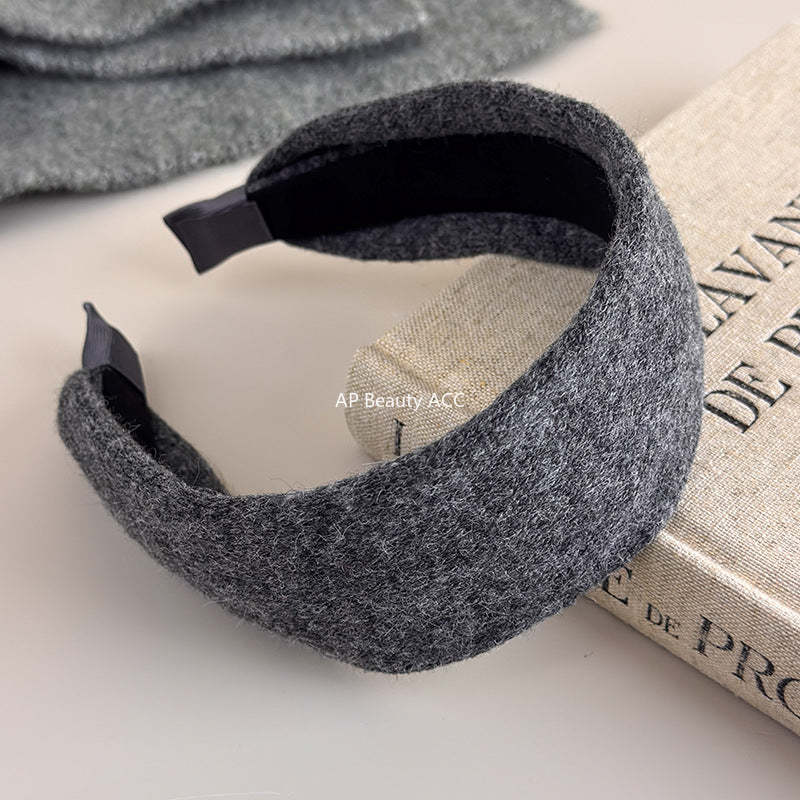 E관 - 도톰한 니트 디자인 와이드 머리띠 [27602] 25.10-4