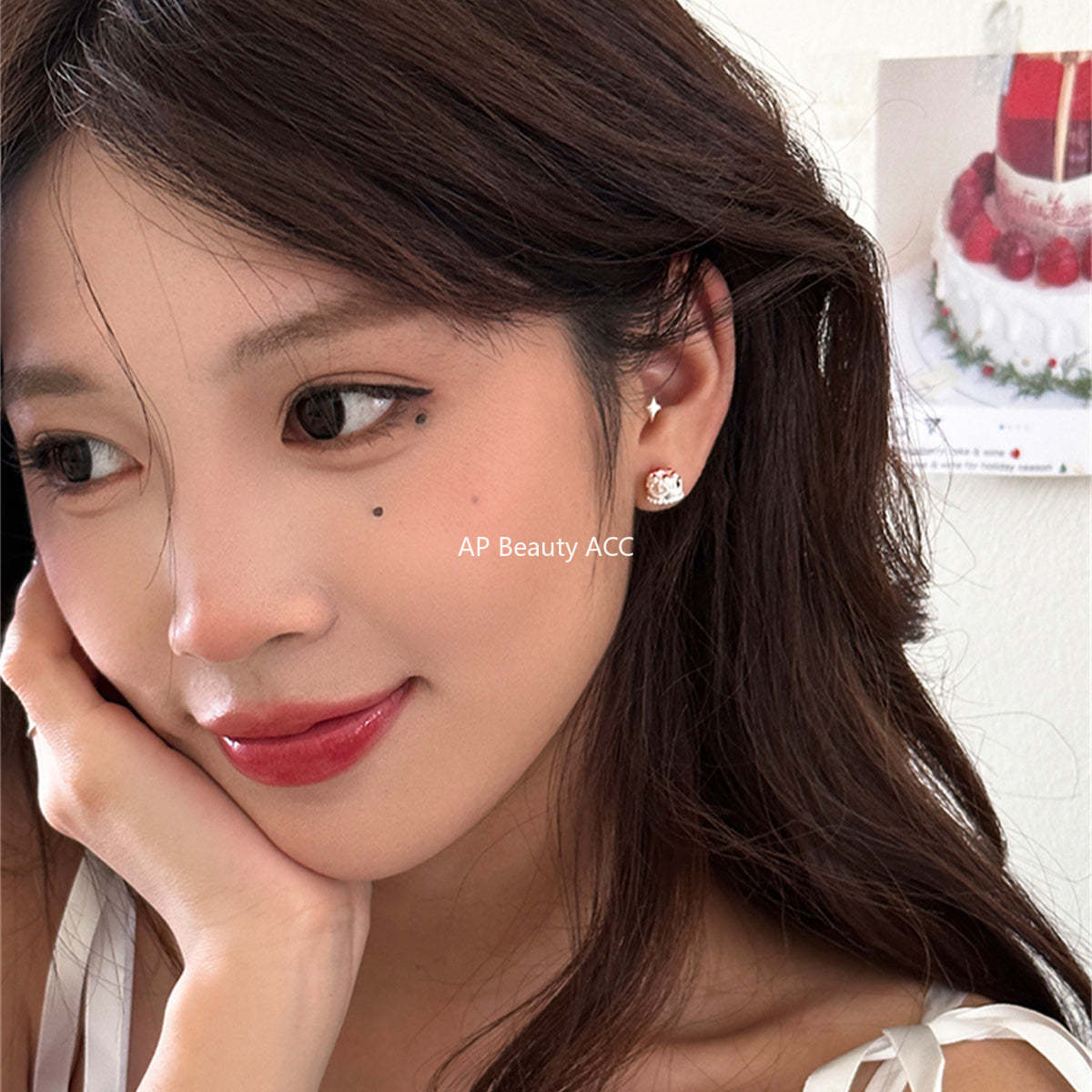 A관 - 925 은침 케이크 귀걸이 [EH-3999] 25.08-4