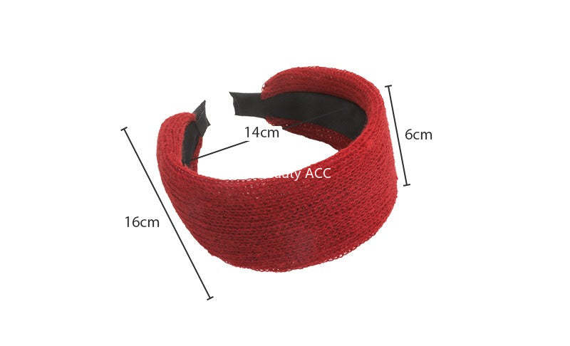 E관 - 니트 소재 볼륨 와이드 머리띠 [27794] 25.12-3