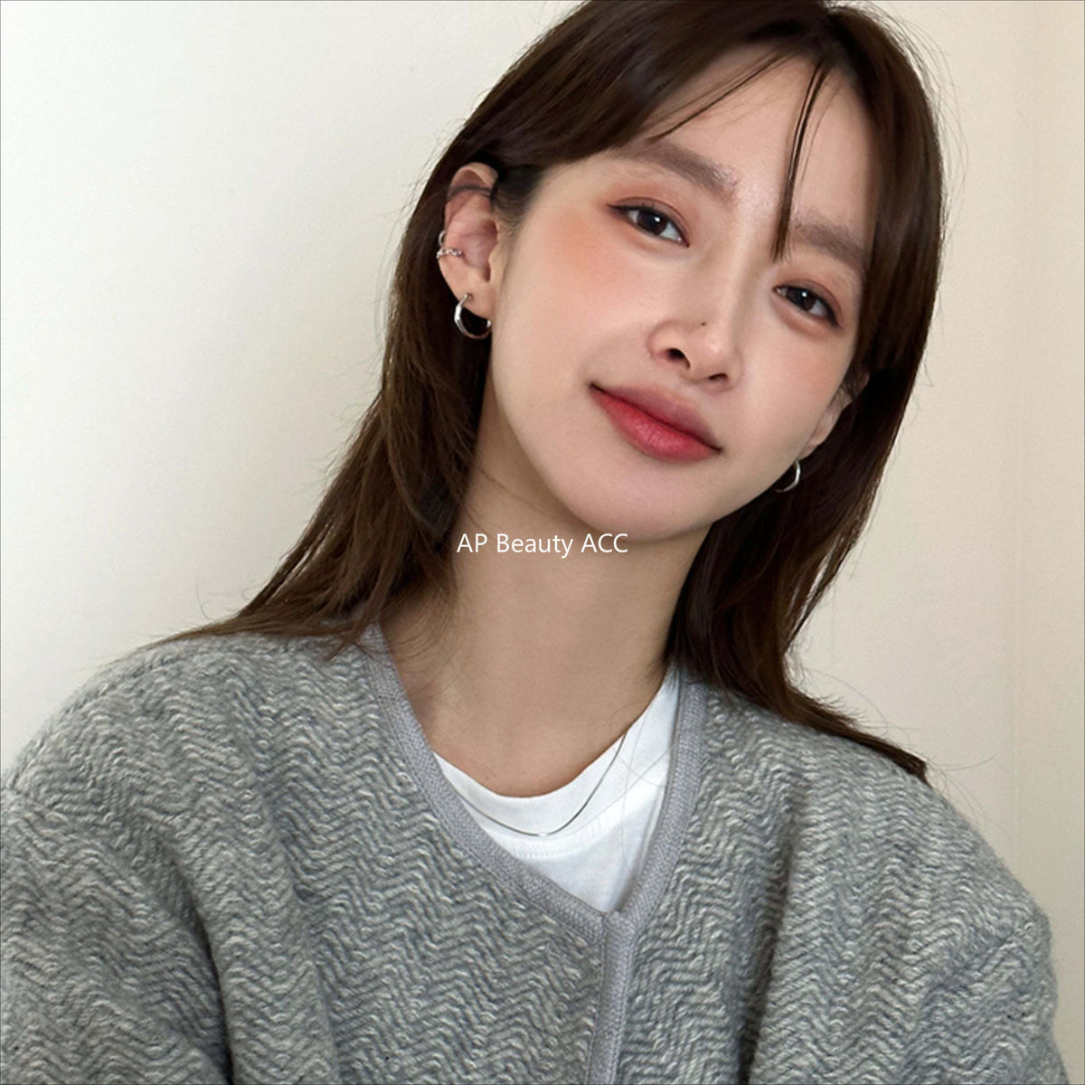 A관 - 925 은침 정형 심플 링 스터드 귀걸이 [EH-1754.SJ] 25.12-3