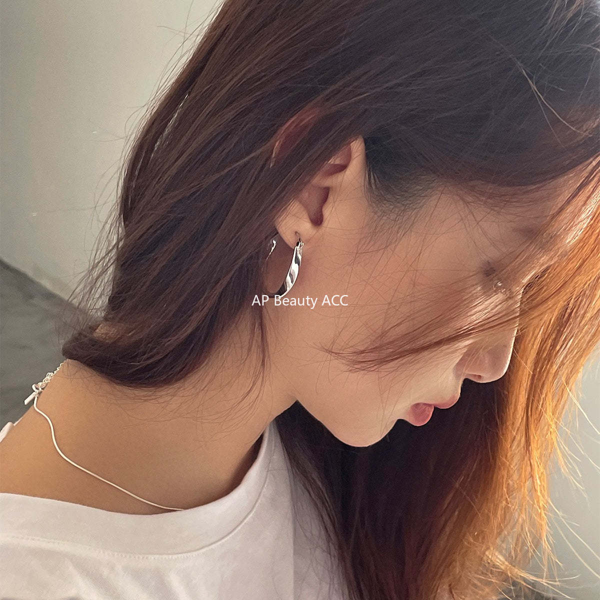 A관 - 심플 뫼비우스 디자인 귀찌 귀걸이 [EJ-55] 25.12-1