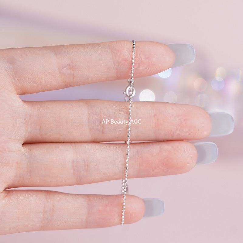 B관 - 925 실버 슬림 비즈 팔찌 [YC4933SL_1] 25.10-2