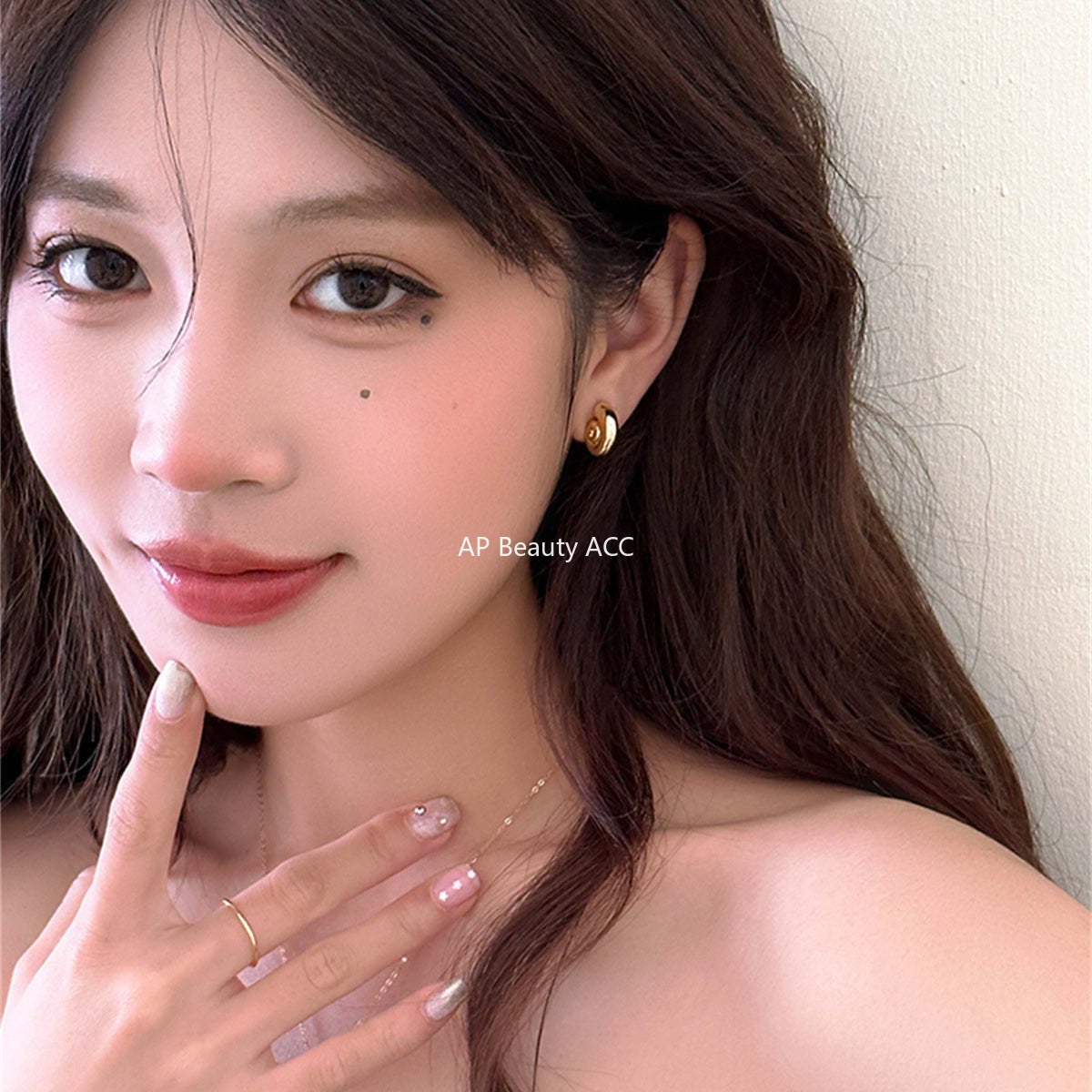 A관 - 나선형 조개 디자인 925 은침 귀걸이 [EH-3821] 25.08-2