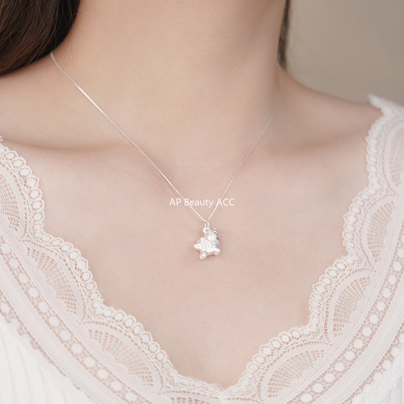 B관 - 999 실버 유니콘 디자인 목걸이 [YC3892N] 25.10-1