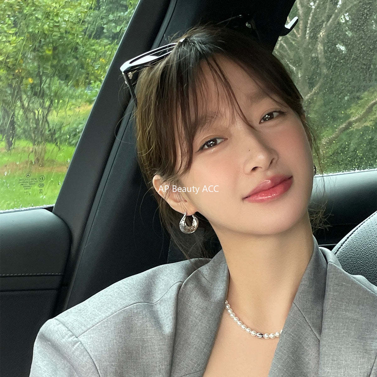 A관 - 메탈 텍스처 볼드 링 귀찌 귀걸이 [EJ-61] 25.12-3