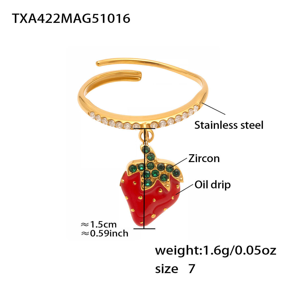 D관 - 스테인리스 스틸 큐빅 과일 열기구 지구본 펜던트 목걸이 팔찌 반지 [TXP422] 25.10-4