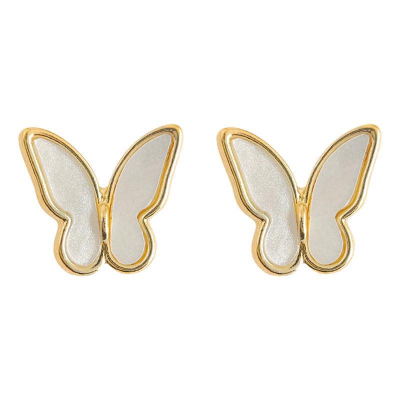 C관 - 나비 디자인 14K 도금 산뜻한 데일리 귀걸이 [3620] 24.03-1
