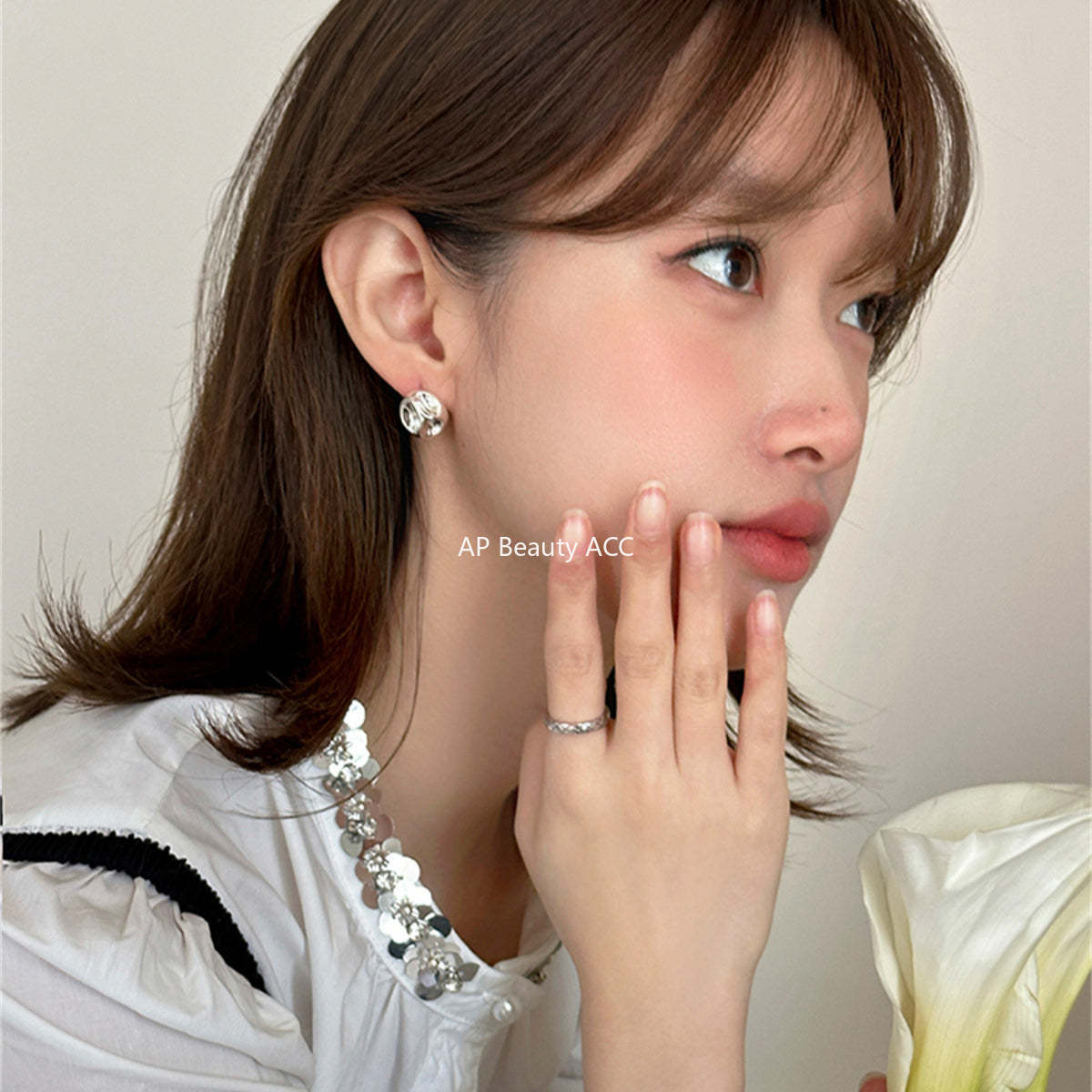 A관 - 925 은침 오목 디자인 귀걸이 [EH-3710] 25.08-4