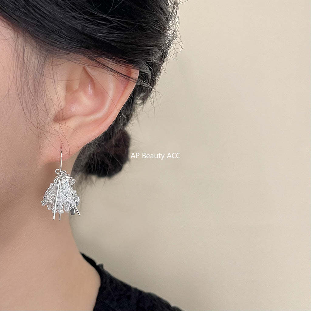 C관 - 유리 크리스탈 섬세한 디테일 귀걸이 [4329] 24.06-3