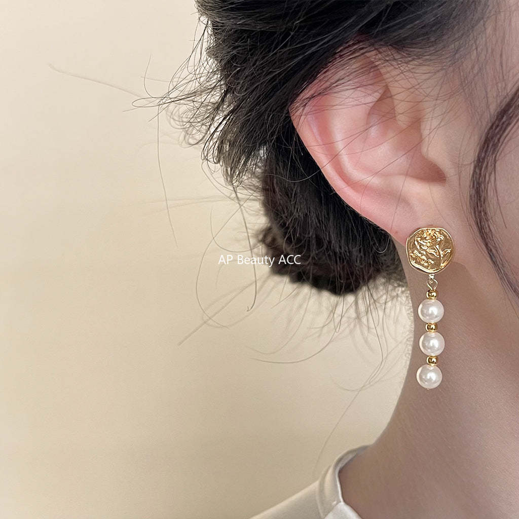 C관 - 가느다란 체인 14K 도금 감각적 귀걸이 [4134] 24.06-1