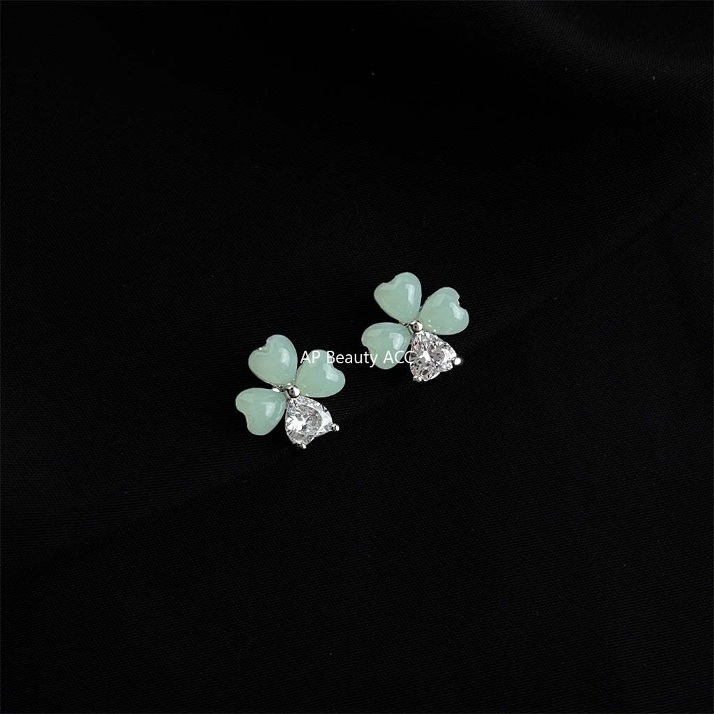 C관 - 큐빅 레진 진주 무피어싱 나선형 이어커프 귀걸이 [EJ0203F] 25.02-3