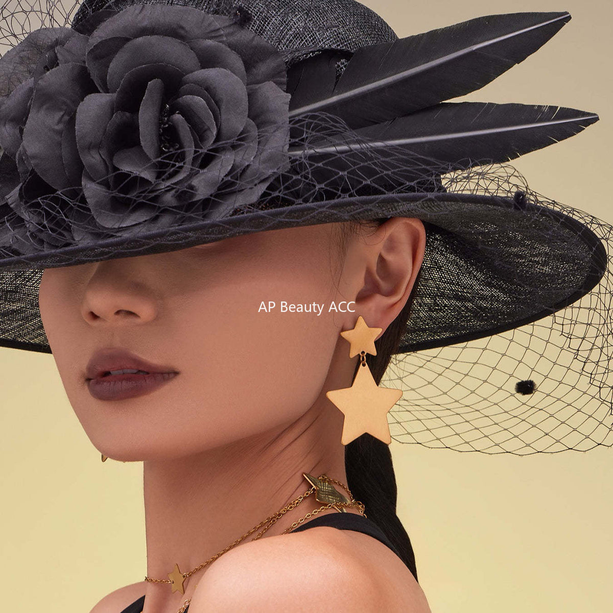 D관 - 스테인리스 18K 도금 별 디자인 목걸이 귀걸이 반지 [TXP457] 25.10-5