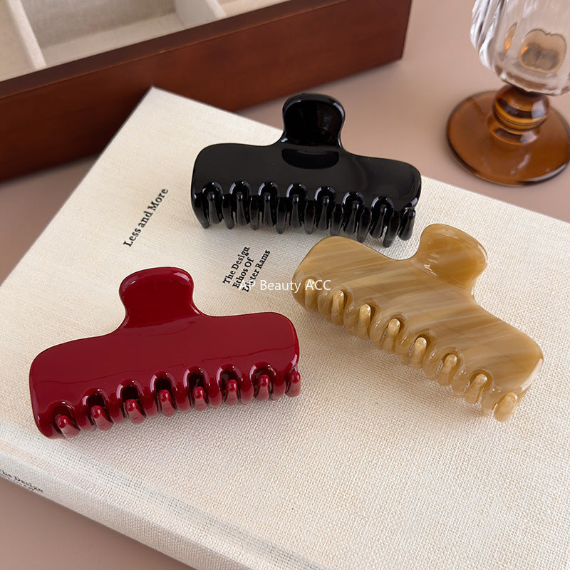 E관 - 컬러 아세테이트 올림머리 대형 집게핀 [27550] 25.10-1