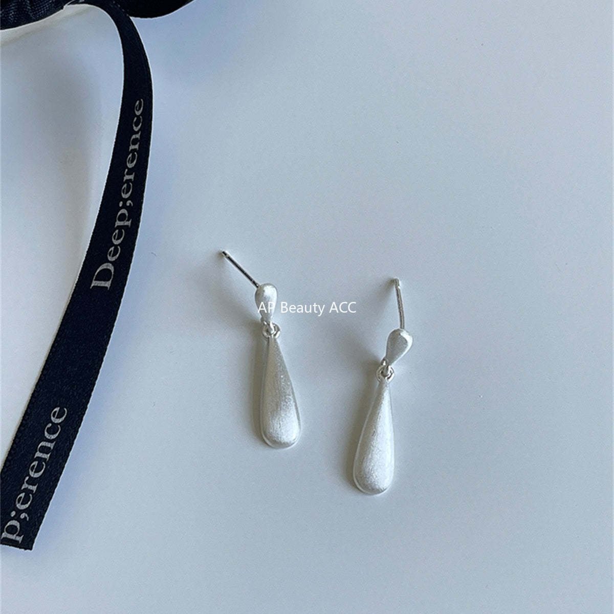 A관 - 샌딩 드롭 물방울 디자인 귀걸이 [EH-4104] 25.10-4
