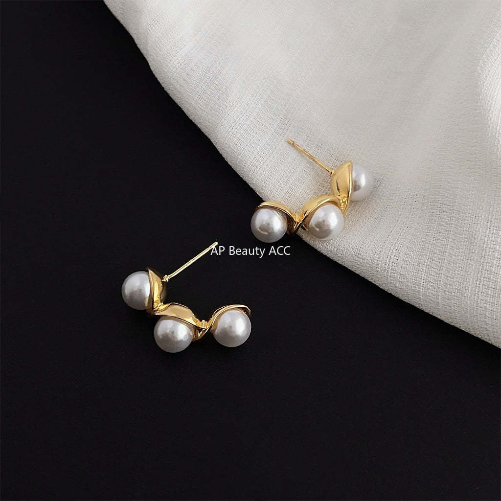 C관 - 14K 도금 고급스러운 기하학 길쭉한 귀걸이 [4049] 24.05-2