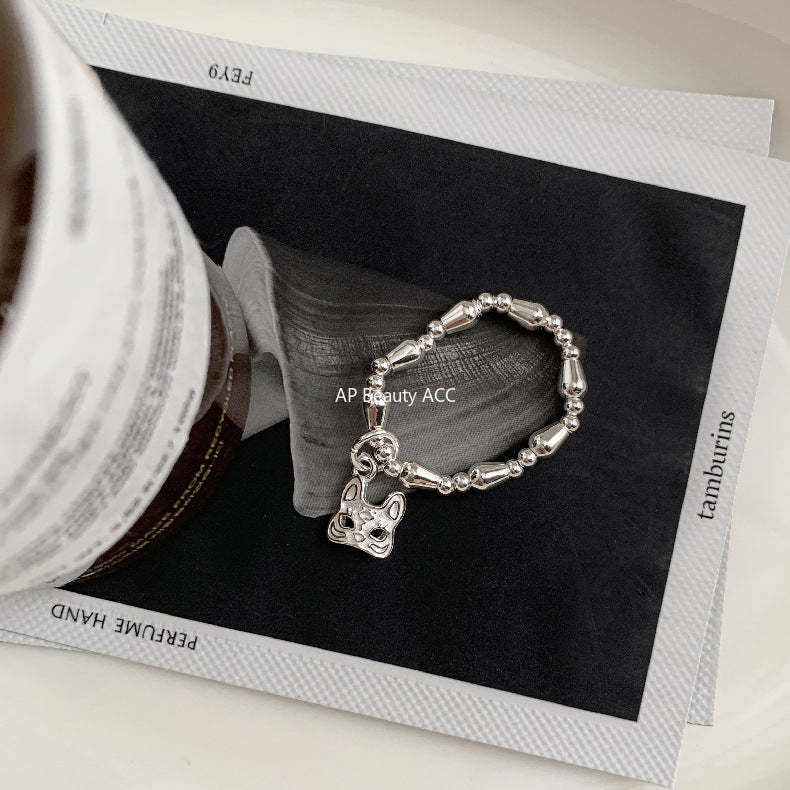 A관 - 클로버 십자가 하트 코끼리 미니 펜던트 925실버 비즈 반지 [RC] 25.11-4