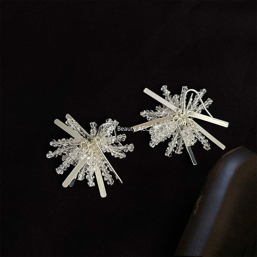 C관 - 유리 크리스탈 섬세한 디테일 귀걸이 [4329] 24.06-3