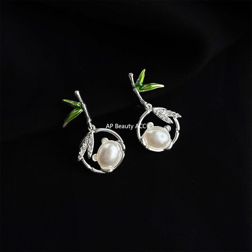 C관 - 큐빅 레진 진주 무피어싱 나선형 이어커프 귀걸이 [EJ0203F] 25.02-3