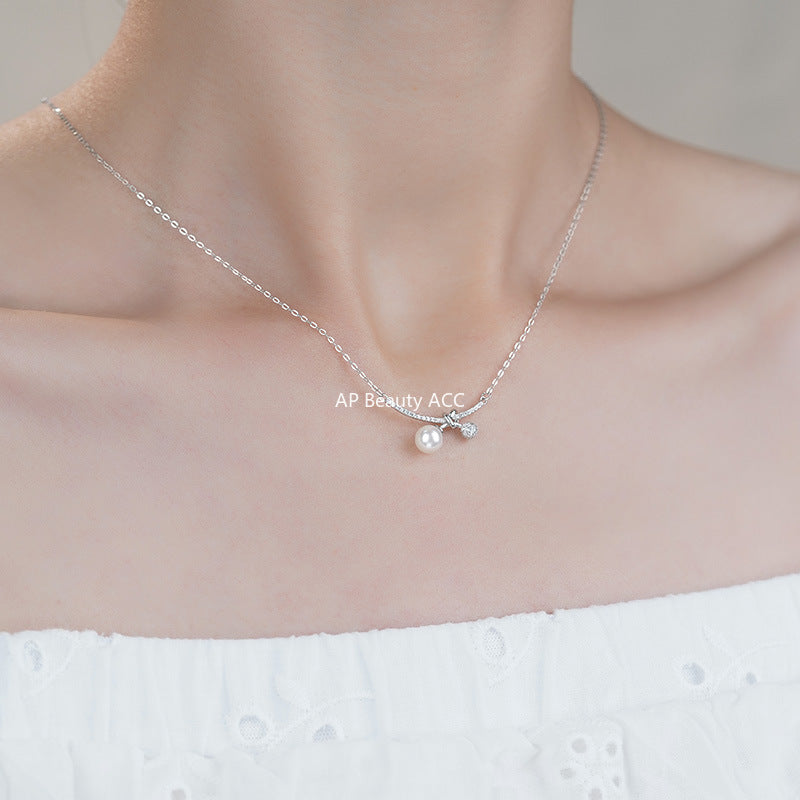 B관 - 999 실버 진주 매듭 펜던트 목걸이 [YC2083N_1] 25.10-3