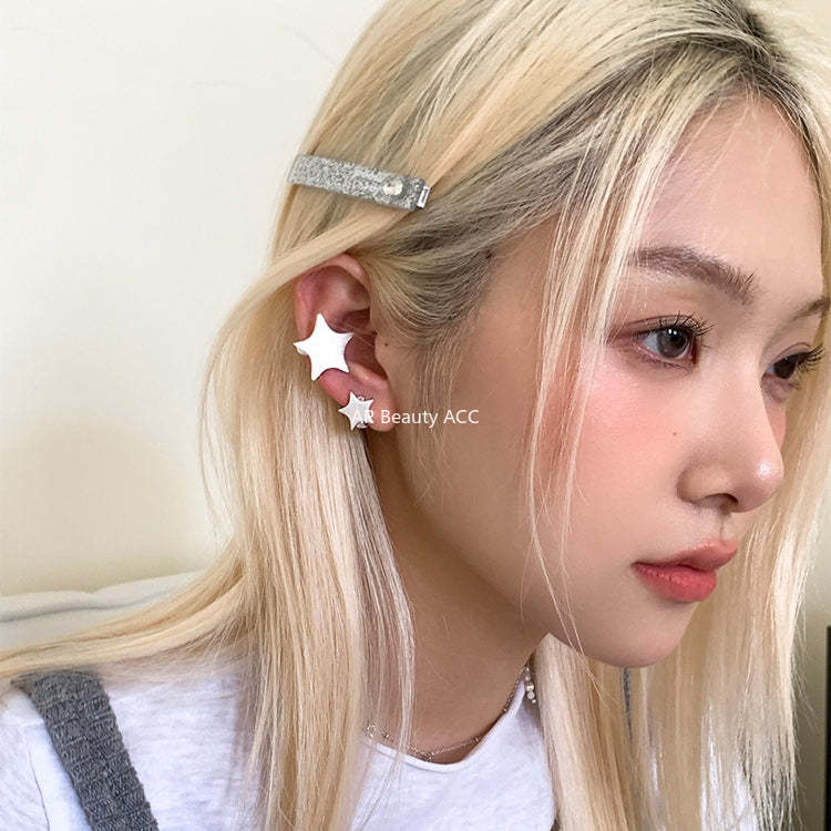 A관 - 샌딩 오각별 디자인 이어커프 귀걸이 [EJ-49] 25.12-1