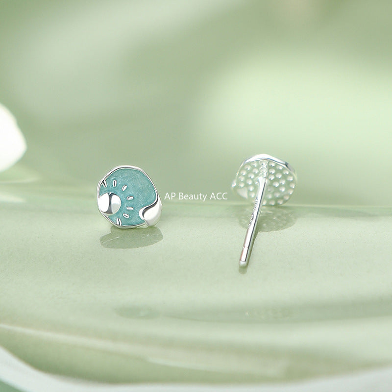 B관 - 999 실버 별 달 디자인 비대칭 귀걸이 [YC6209E_1] 25.10-1