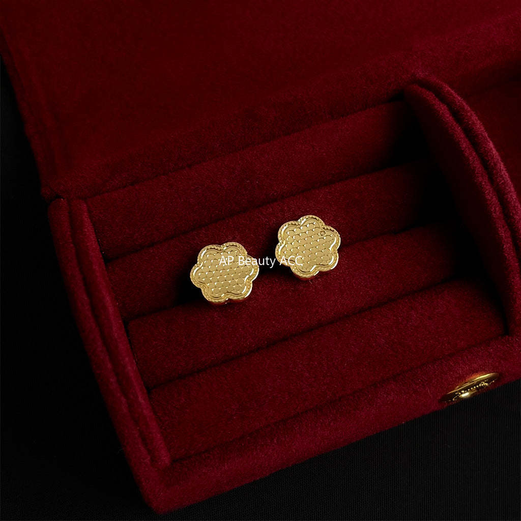 C관 - 18K 골드 도금 925 은침 스터드형 귀걸이 [6818-6825] 25.09-4