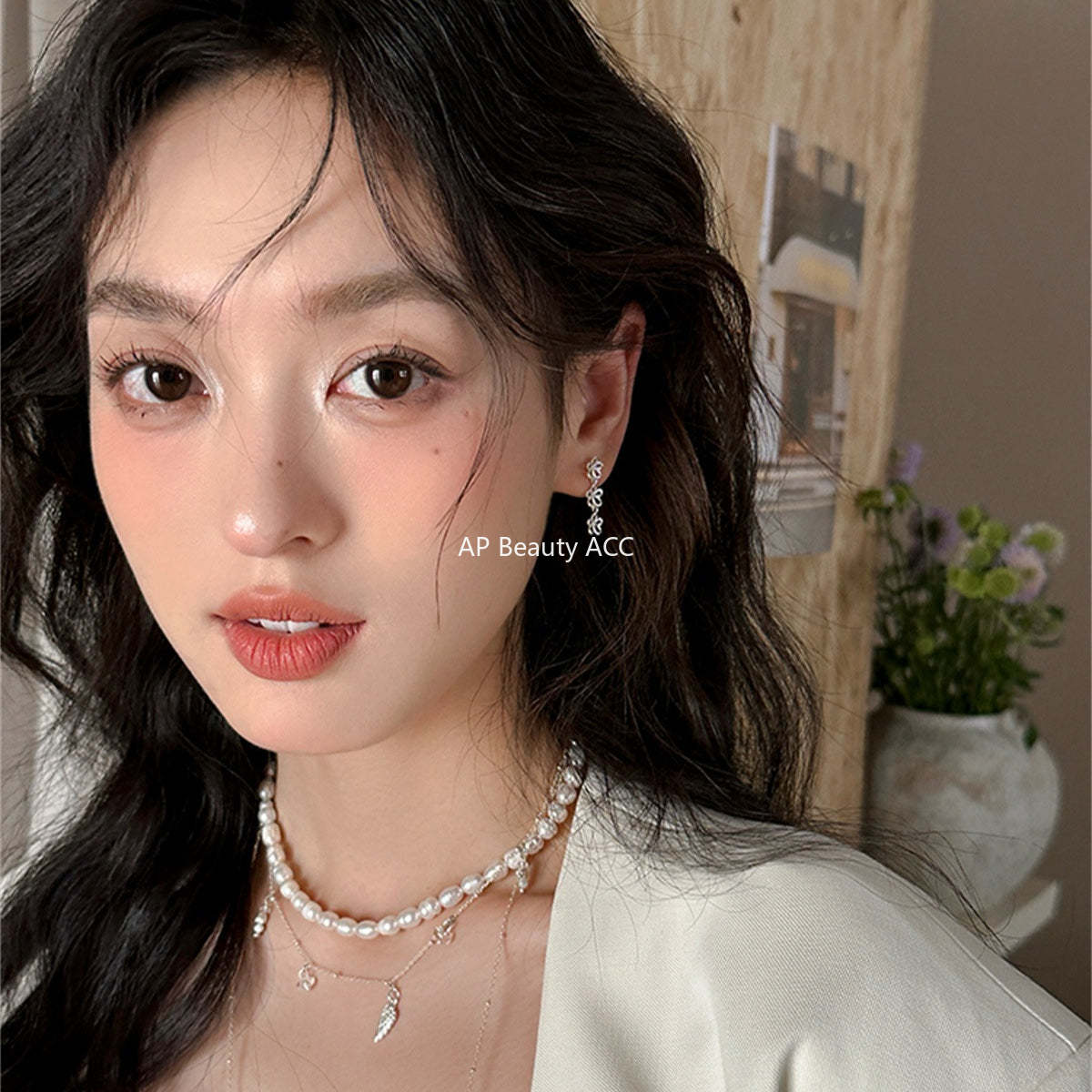A관 - 트리플 라인 플라워 925 은침 귀걸이 [EH-4130] 25.09-3