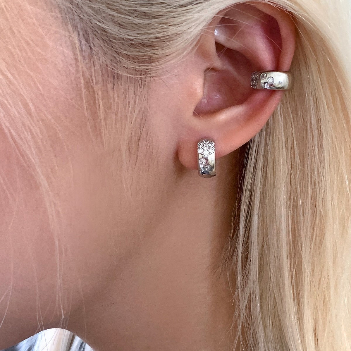 A관 - 큐빅 볼드 이어커프 귀걸이 [EJ-41] 25.10-3