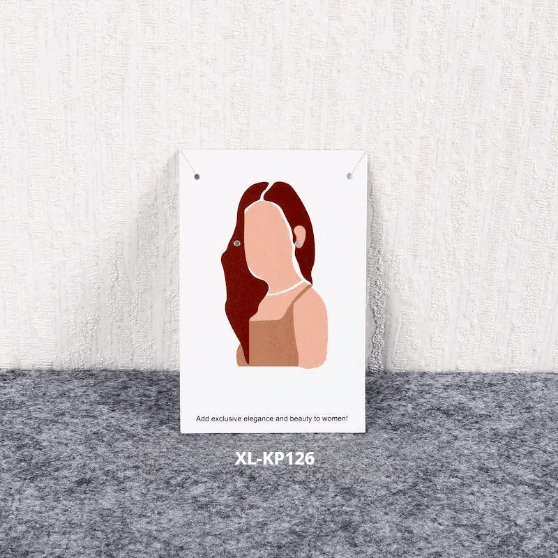 액세서리 부자재 - [6x9cm] 목걸이 귀걸이 포장지 200장 얼굴 그림 두꺼운 코팅지 OPP 별도구매 [GF03]