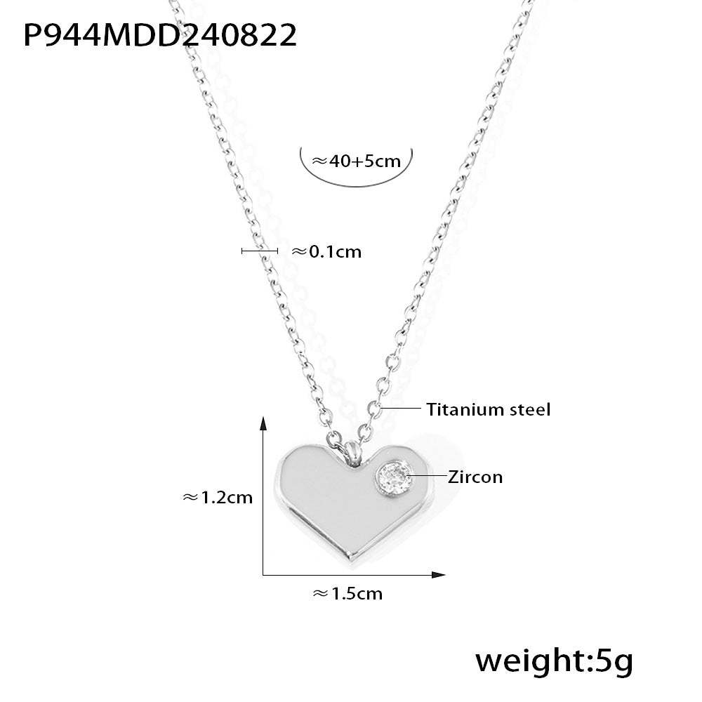 D관 - 프렌치 캐주얼 럭셔리 기하학적 팔각 디자인 티타늄 스틸 18K 도금 목걸이 [P134-346-479-944] 24.08-5