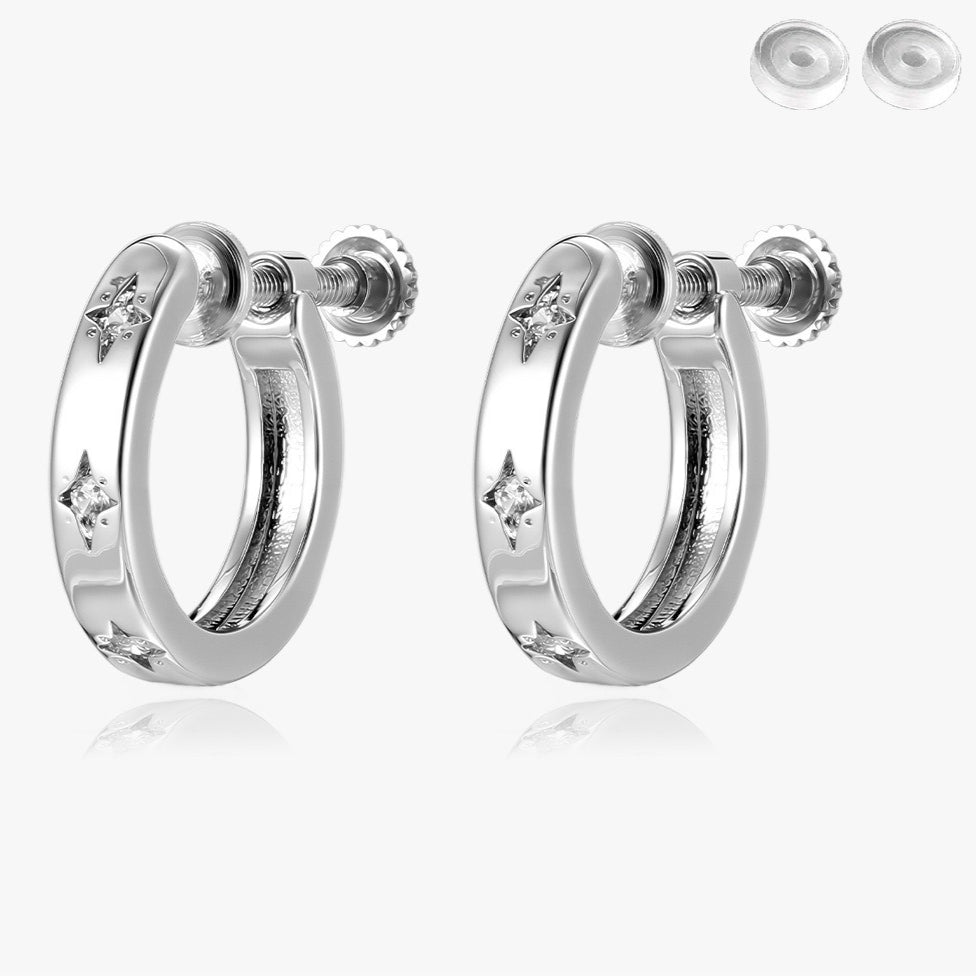 A관 - 비대칭 육각별 비대칭 귀찌 귀걸이 [EJ-16] 25.10-1