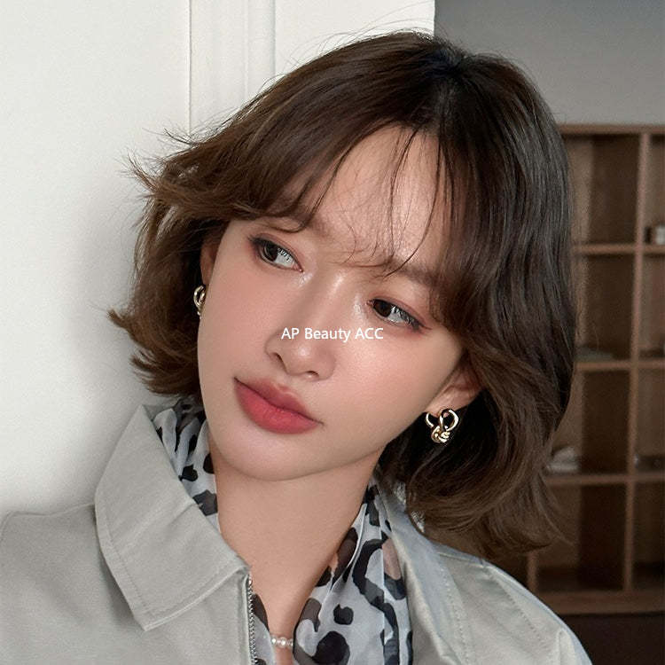 A관 - 트위스트 매듭 디자인 스터드 귀걸이 [EH-4325] 25.12-3