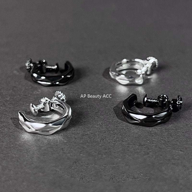 G관 - 다이아 링 모양 귀찌 귀걸이 [ES990] 25.11-4