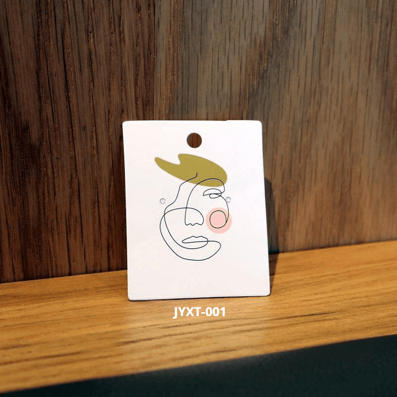 액세서리 부자재 - [4.8x6.2cm] 목걸이 귀걸이 포장지 200장 얼굴 그림 두꺼운 코팅지 OPP 별도구매 [GF03]